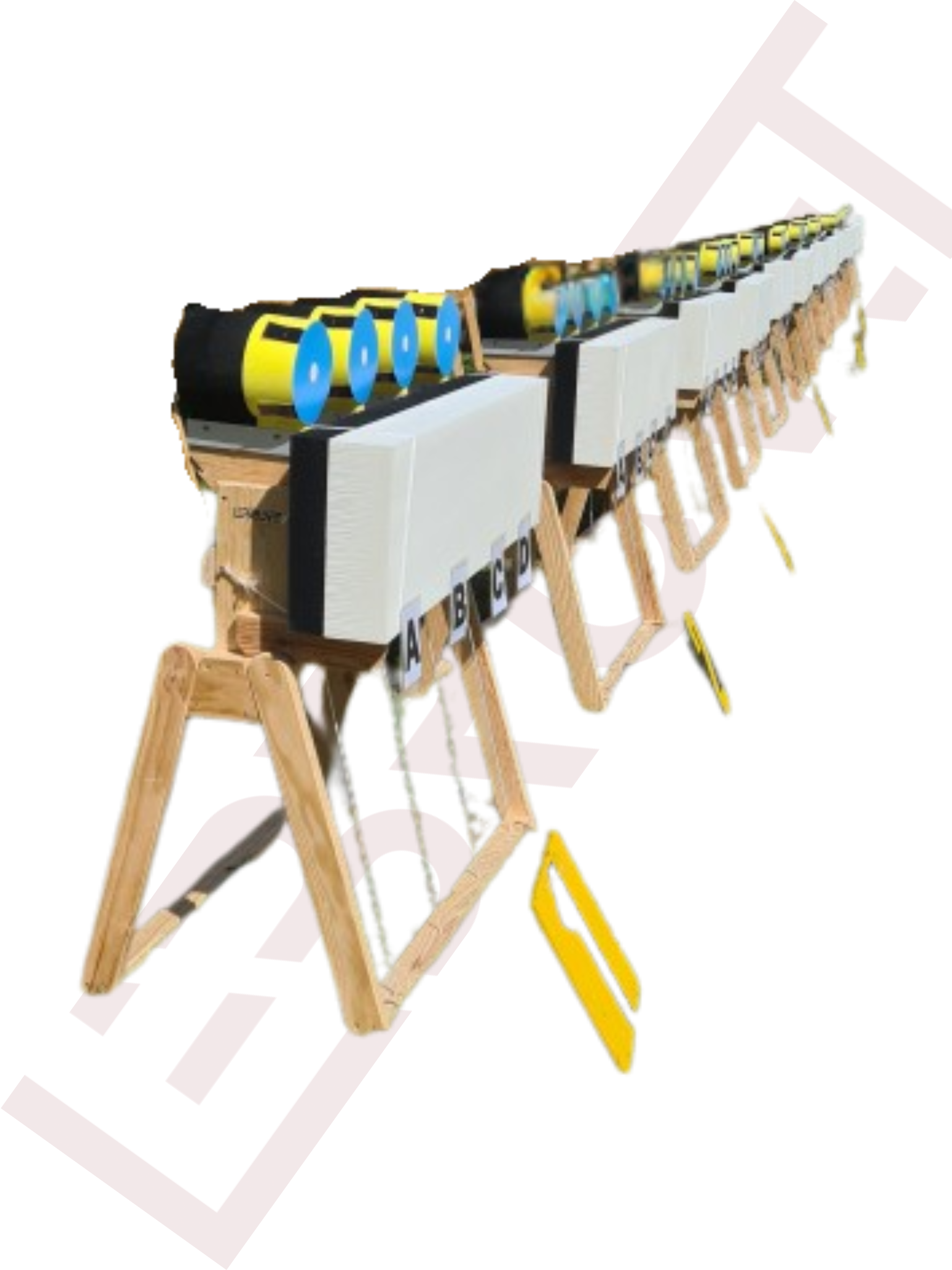 Cibles basculantes de run archery PLIANTE / Folding run archery drop-down targets